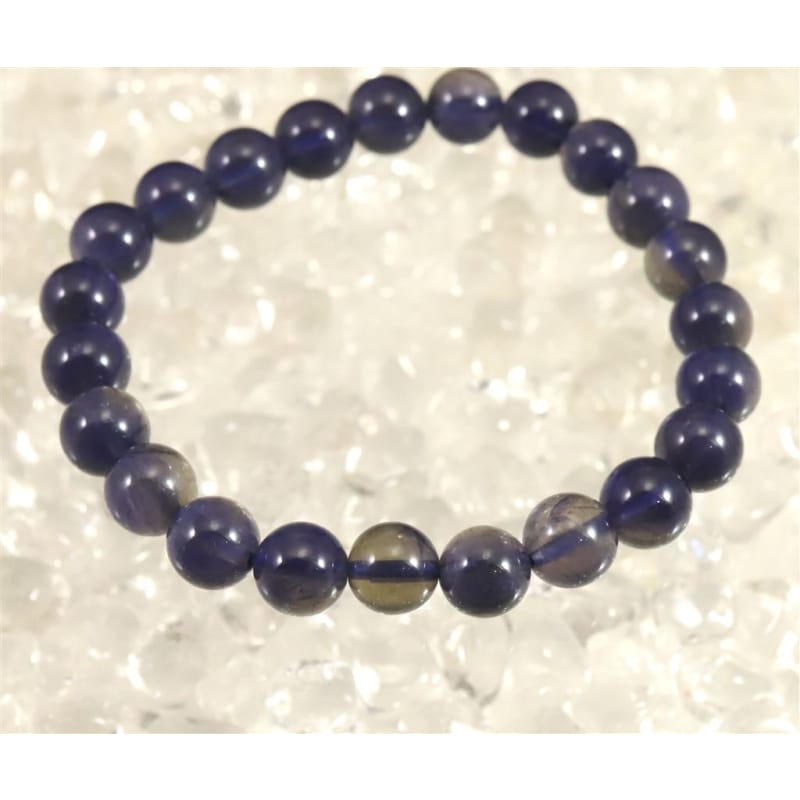 カラーチェンジ アイオライト 4A 8mm玉ブレスレット 16.8g (ID
