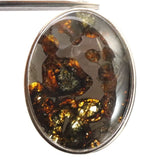 ケニア共和国セリコ産　パラサイト隕石　30mmオーバル ペンダントトップ 11.2g (ID:57289) - 榎本通商