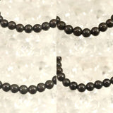 コンドライト隕石 石質隕石 6mm玉 ブレスレット 11.6g (ID:72848) - 榎本通商