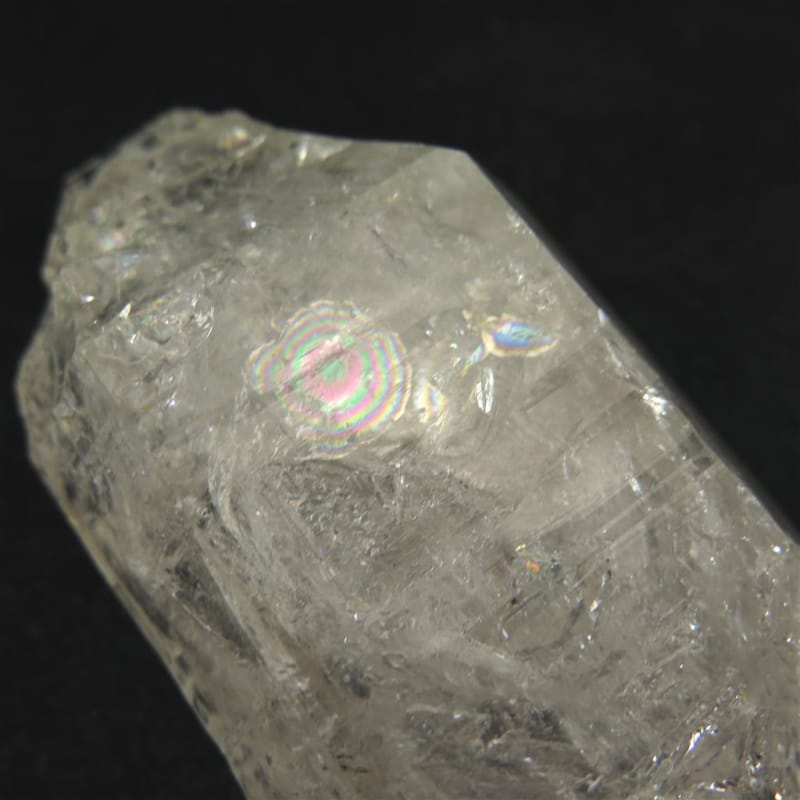 メキシコ産 エレスチャルクォーツ【骸骨水晶】 原石 DT レインボー