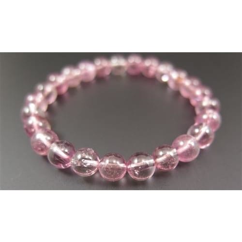 ピンク トルマリン 7.0mm玉ブレスレット(SAグレード） (ID:539933