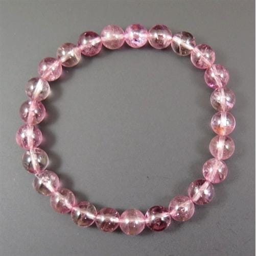 ピンク トルマリン 7.0mm玉ブレスレット(SAグレード） (ID:539933