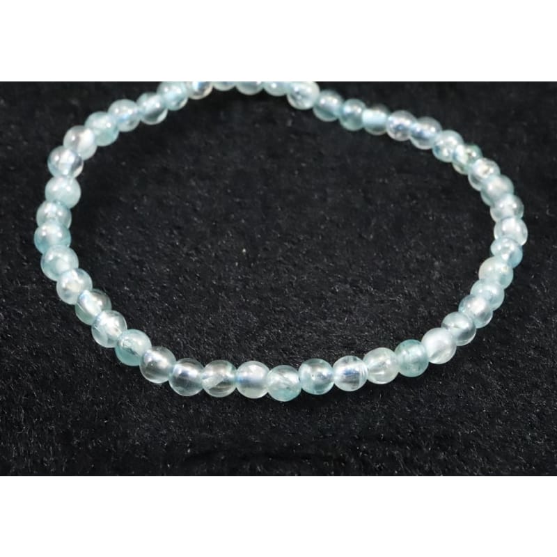 スターライトジルコン ブルージルコン ブレスレット 5mm玉ブレスレット