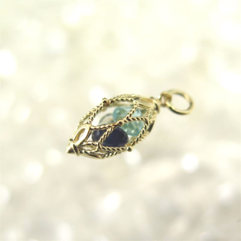 Trinity（トリニティ） チャーム アパタイト・サファイア・アクア