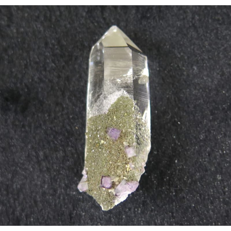 中国湖南省 ヤオガンシャン鉱山産 水晶共生フローライト 19.82g (ID