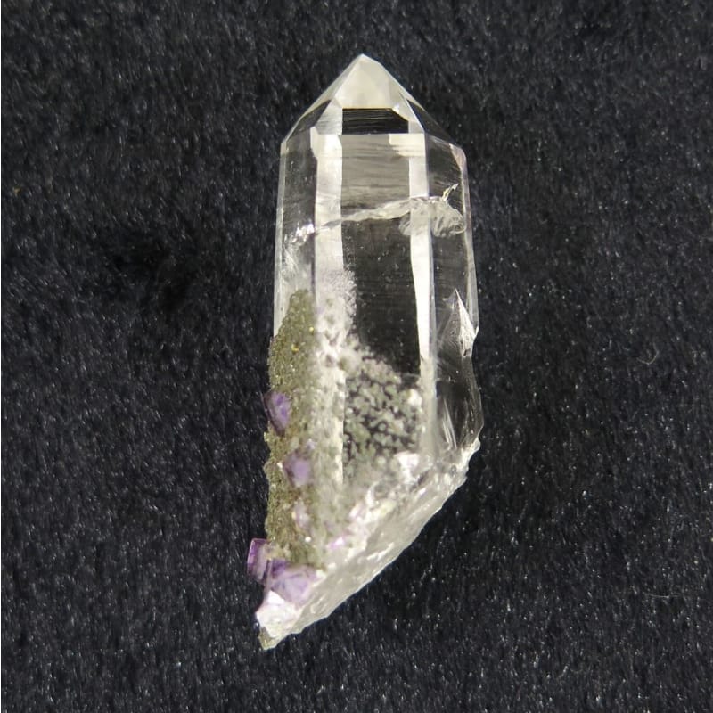 中国湖南省 ヤオガンシャン鉱山産 水晶共生フローライト 19.82g (ID